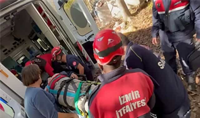 12 metrelik kuyudan itfaiyenin mudahalesiyle kurtarildi