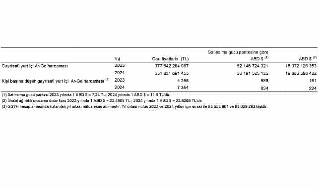 Araştırma-Geliştirme Faaliyetleri Araştırması, 2024 1 arastirma gelistirme faaliyetleri arastirmasi 2024