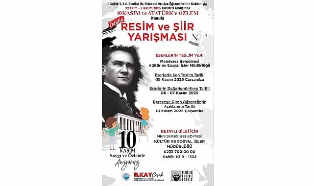 Menderes’te Atatürk Resim ve Şiirde Yaşatılacak 1 mendereste ataturk resim ve siirde yasatilacak