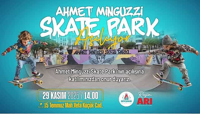 ahmet minguzzi skate parki hizmete aciliyor