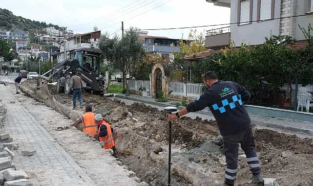 dikilide dogal gaz 4 etap calismalari basladi