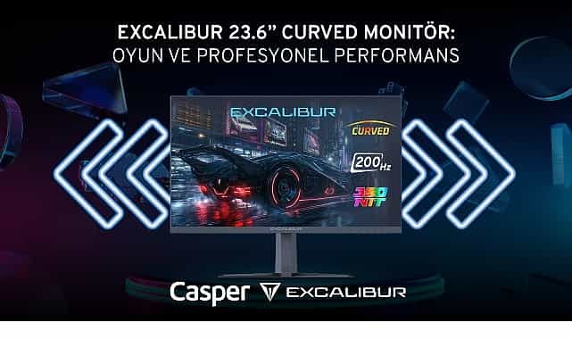 excalibur 23 6 curved monitorden 200 hz ve 1 ms tepki suresiyle kesintisiz oyun deneyimi