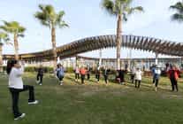 konakta acik havada spor keyfi devam ediyor