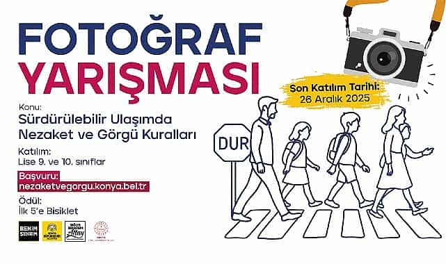 Konya Büyükşehir’den Öğrenciler İçin “Sürdürülebilir Ulaşımda Nezaket ve Görgü Kuralları” Yarışmaları 1 konya buyuksehirden ogrenciler icin surdurulebilir ulasimda nezaket ve gorgu kurallari yarismalari