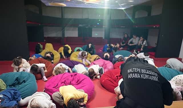 maltepede ara tatilde miniklere afet egitimi