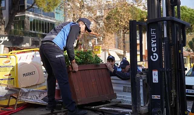 Ayvalık Belediyesi’nden Yol İşgallerine Karşı Kesintisiz Denetim 1 ayvalik belediyesinden yol isgallerine karsi kesintisiz denetim