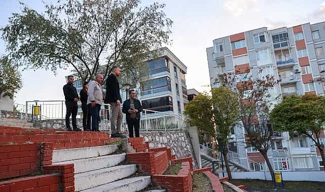 Buca’nın Merdivenli Park’ı yenilendi 1 bucanin merdivenli parki yenilendi