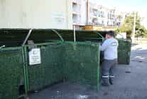 kemerde cop konteynerleri dezenfekte ediliyor