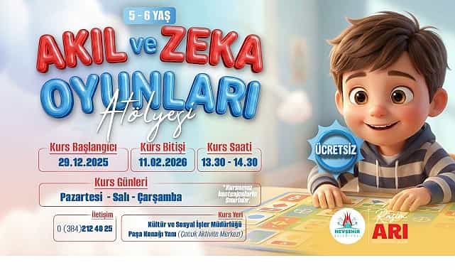 Nevşehir Belediyesi’nden Akıl ve Zekâ Oyunları Atölyesi 1 nevsehir belediyesinden akil ve zeka oyunlari atolyesi