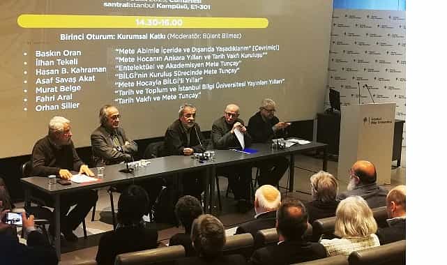 sosyal bilimlerin oncu isimlerinden emeritus prof dr mete tuncay istanbul bilgi universitesinde anildi 1