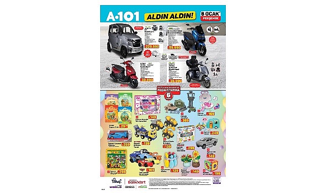 8 ocakta a101de elektrikli arac dikkat cekiyor