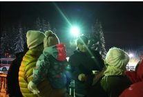 baskan kocaman kartepe belediyesi mesire alaninda kar sevincine ortak oldu