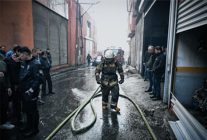 bucada depo yangini kisa surede sonduruldu