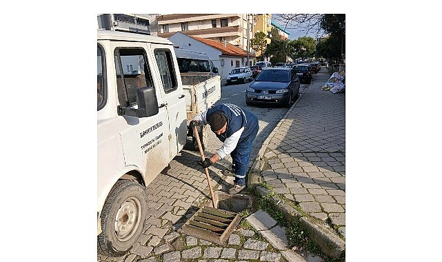Burhaniye Belediyesi Ekipleri, Yoğun Yağış Riskine Karşı Sahada 1 burhaniye belediyesi ekipleri yogun yagis riskine karsi sahada