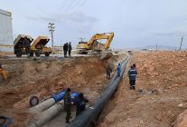 cevre yolu calismasi nedeniyle icme suyu hatti yenileniyor