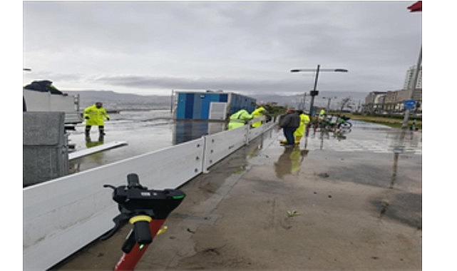 firtina duvari kordonda taskini onledi