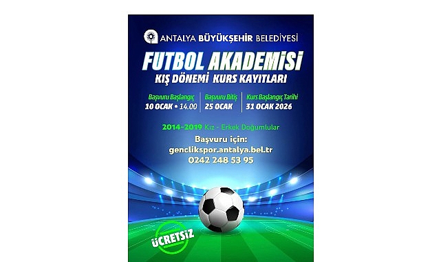 Futbol Akademisi kış dönemi kayıtları başlıyor 1 futbol akademisi kis donemi kayitlari basliyor
