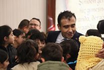 ibrahim bey ortaokulu ogrencilerinden belediye baskani kalayciya ziyaret