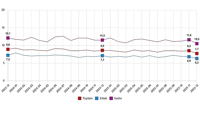 İşgücü İstatistikleri, Aralık 2025 1 isgucu istatistikleri aralik 2025