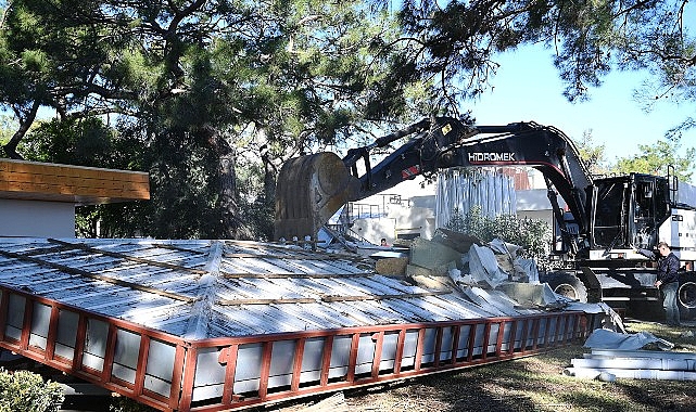 kemerde kacak yapilarin yikimi suruyor