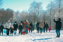 kuzuyaylada kar keyfi kis masalina donustu