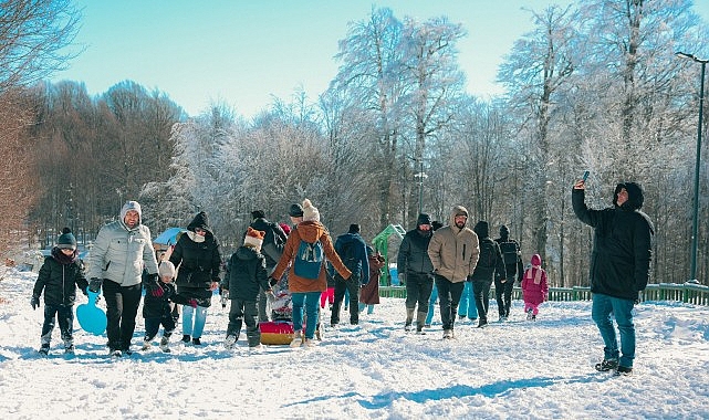 kuzuyaylada kar keyfi kis masalina donustu