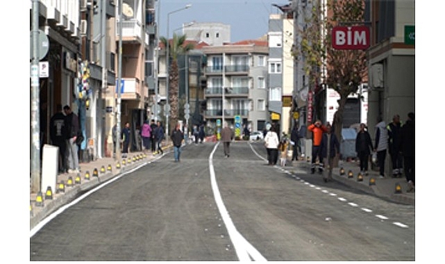 Seferihisar Şehit General Temel Cingöz Caddesi yenilendi 1 seferihisar sehit general temel cingoz caddesi yenilendi