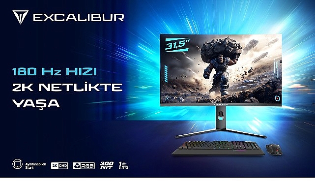 ustun cozunurluk sinirlari zorlayan hiz excalibur 31 5 2k 180hz curved monitor