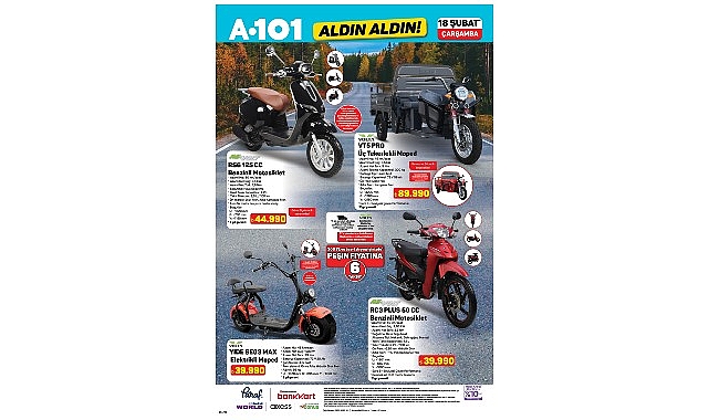 18 subatta a101de mobilite urunleri one cikiyor