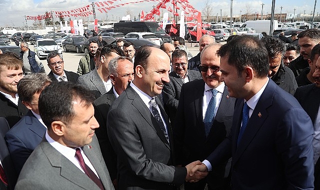 bakan kurum konyada toki konutlari ve yeni sanayi sitesi 3 etabin kura cekim programina katildi