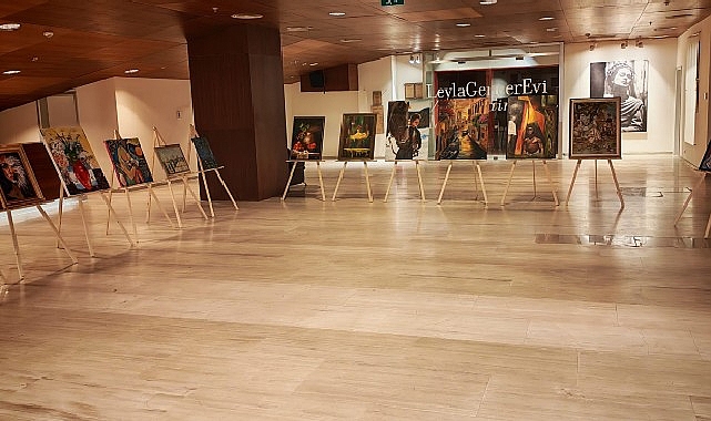 bakirkoyde kursiyerlerden karma resim sergisi