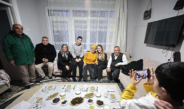baskan mutlu iftar sofrasina konuk oldu