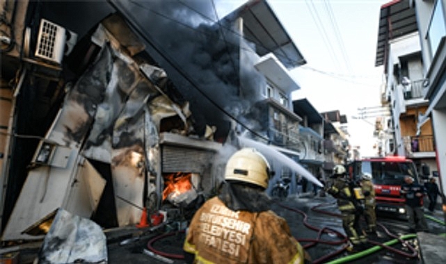 bucada is yeri yangini panik yaratti