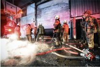 bucada mobilya atolyesinde yangin alarmi