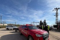 buyuksehir itfaiyesi taskin riskine karsi edirnede