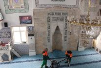 cankayada ramazan oncesi ibadethane temizligi