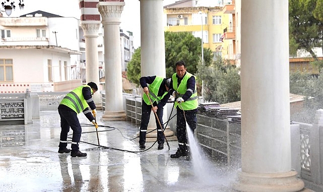 didimdeki camilerde ramazan oncesi temizlik calismalari yogunlastirildi