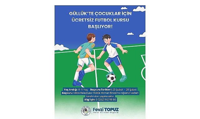 Futbol Kursu İçin Güllük’te Kayıtlar Başladı 1 futbol kursu icin gullukte kayitlar basladi