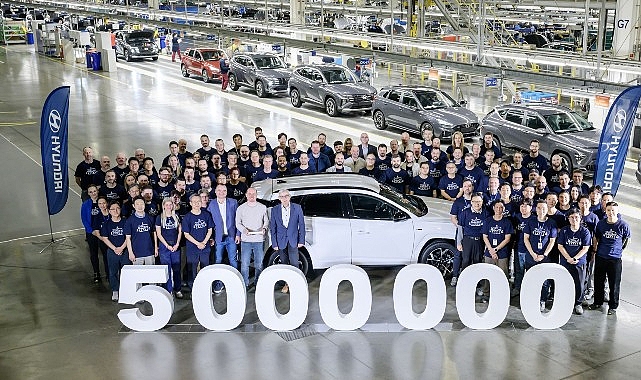 Hyundai Çek Fabrikasında 5 Milyonuncu Araç Üretildi. 1 hyundai cek fabrikasinda 5 milyonuncu arac uretildi