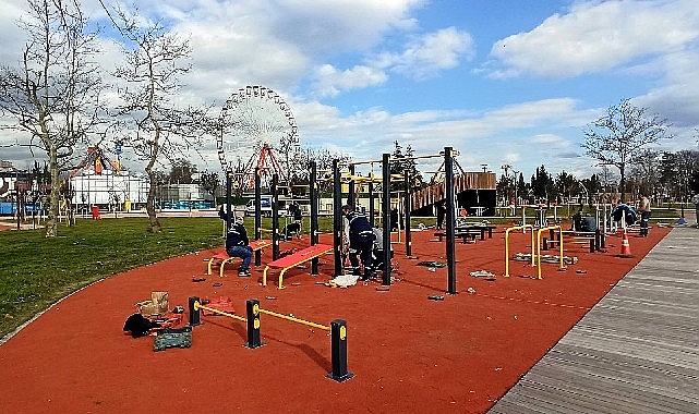İzmit Millet Bahçesi yeni spor alanlarına kavuştu 1 izmit millet bahcesi yeni spor alanlarina kavustu