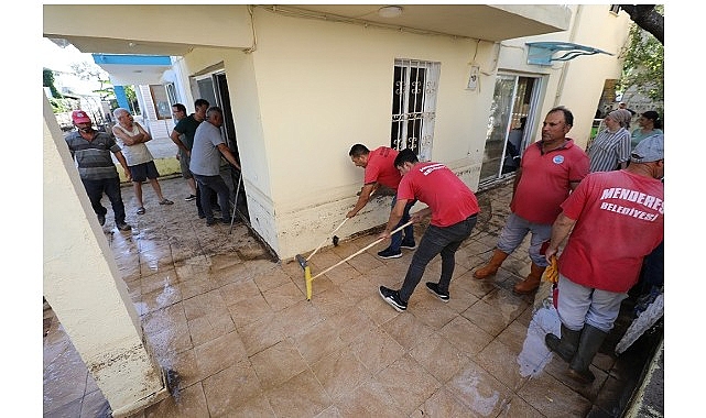 menderes belediyesinden vatandasa temizlik destegi