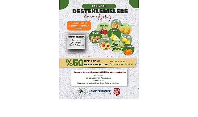 milas belediyesi ureticilere fidan destegi saglayacak