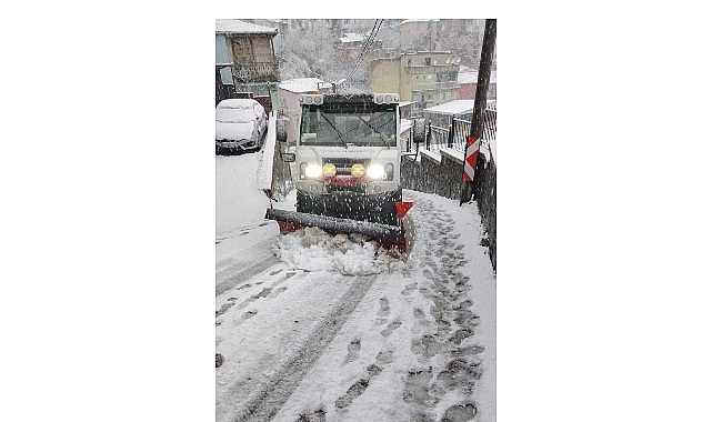 osmangazinin yuksek kesimlerinde kar mesaisi