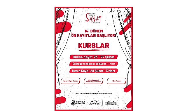 selcuklu sanat akademisinde 14 donem on kayitlari basladi