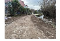 siddetli yagis nedeniyle coken yol onarildi