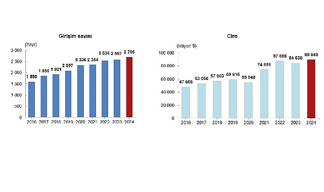 yurt disinda kontrol edilen girisim istatistikleri 2024