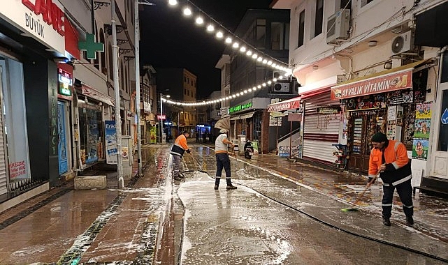 ayvalikta bayram oncesi temizlik seferberligi