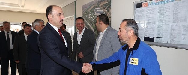 baskan altay merkez icme suyu aritma tesislerinde incelemelerde bulundu