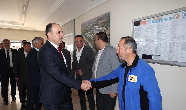 baskan altay merkez icme suyu aritma tesislerinde incelemelerde bulundu