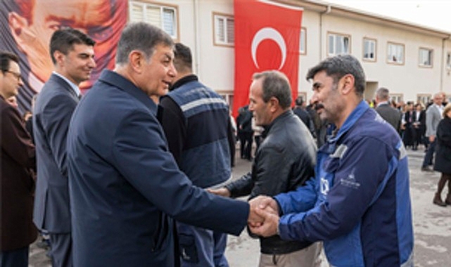 baskan tugay izsu personeli ile bayramlasti